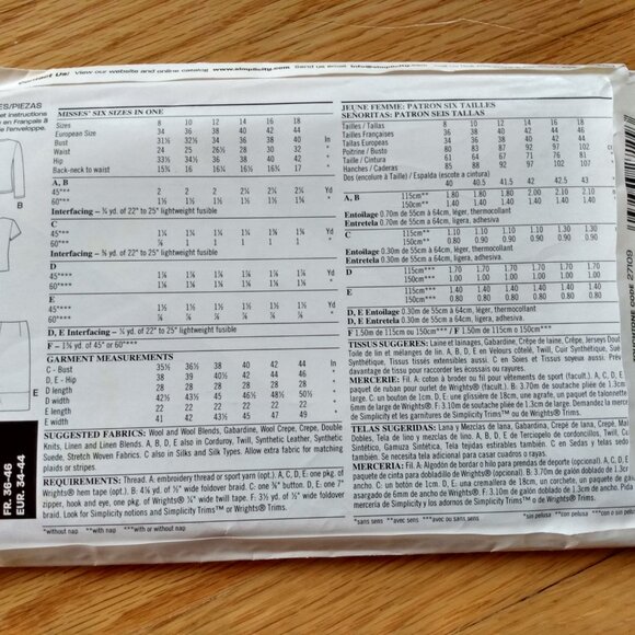 Skirt Top Cardigan Jacket Sewing Pattern Size 8-18 New Look 6290 UNCUT - Picture 3 of 9